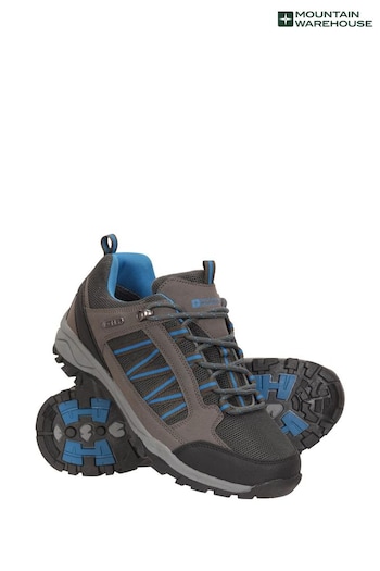 Mountain Warehouse Dark Grey Path Waterproof Walking Shoes cups - Mens (Q31899) | £43