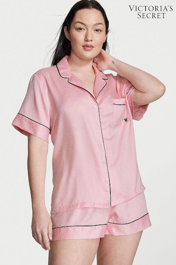 Victoria's Secret Pretty Blossom Pink Satin Short Pyjamas (Q32012) | £65