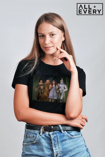 All + Every Black The Wizard Of Oz Halloween Characters Together Women's T-Shirt (Q32058) | £22