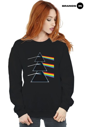 Brands In Black Pink Floyd Hyperdry Tree Women Black Sweatshirt (Q32250) | £38
