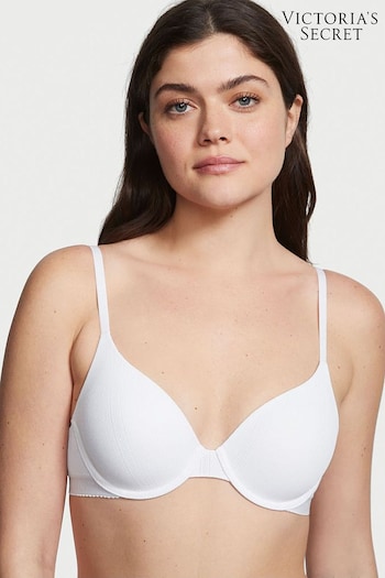 Victoria's Secret White Lightly Lined Full Cup Smooth Push Up T-Shirt Bra (Q32314) | £35