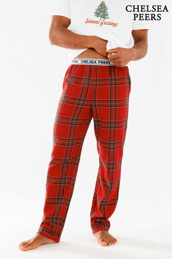 Chelsea Peers Red Check Pyjama Trousers - Men's (Q32347) | £35