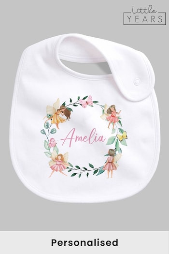 Personalised Girls Fairy Bib by Little Years (Q32355) | £12
