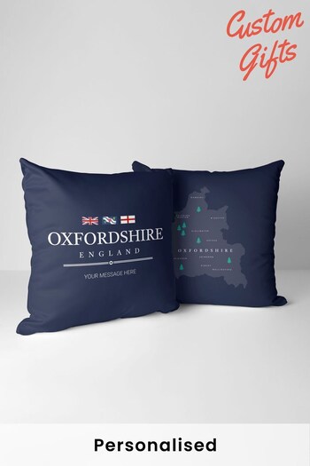 Personalised County Cushion by Custom Gifts (Q32425) | £13