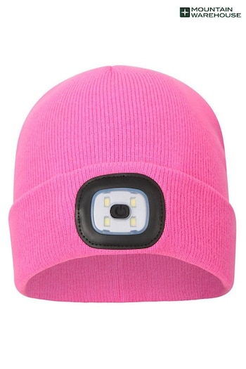 Mountain Warehouse Pink Highlands Womens Light Up Beanie (Q32544) | £20