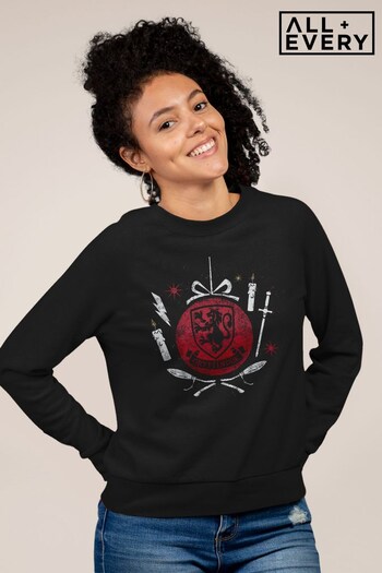 All + Every Black Harry Potter patches Gryffindor Bauble Women's Sweatshirt (Q32913) | £36