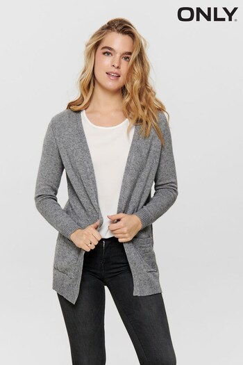 ONLY Grey Pocket Knitted Cardigan (Q33102) | £26