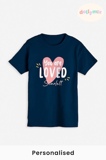 Personalised Valentines "You are Loved" T-Shirt by Dollymix (Q33166) | £17