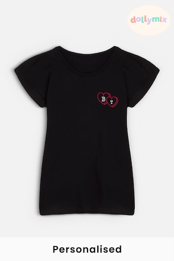 Personalised Valentines Love Heart T-Shirt by Dollymix (Q33178) | £17