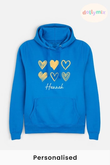 Personalised Valentines Love Heart Hoodie by Dollymix (Q33181) | £30