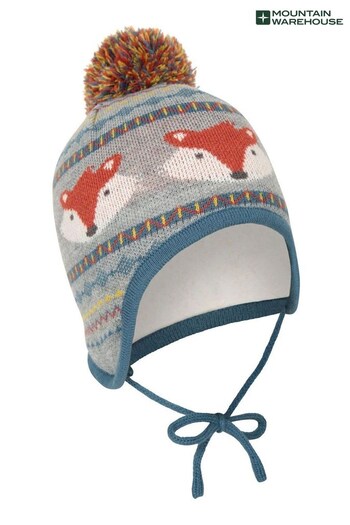 Mountain Warehouse Grey Fox Trapper Hat - Kids (Q33439) | £14