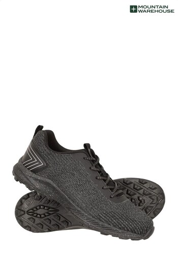 Mountain Warehouse Black Be Seen Womens Reflective Running Trainers (Q33449) | £88