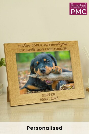 Personalised Pet Memorial 6x4 Photo Frame by PMC (Q33585) | £12