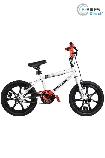 E-Bikes Direct White Dallingridge Dragon Slayer 16" BMX Bike - Kids (Q33685) | £189