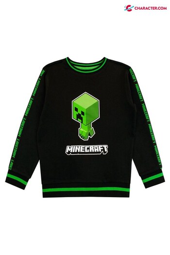Character Black Minecraf Sweatshirt (Q33730) | £18