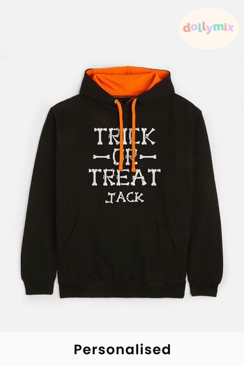 Personalised "Trick Or Treat" Hoodie for Men by Dollymix (Q33988) | £30