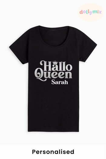 Personalised "Hallo-Queen" T-Shirt for aop by Dollymix (Q33989) | £17