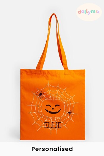 Personalised Pumpkin Tote Bag by Dollymix (Q33991) | £17
