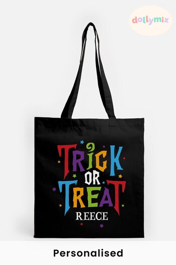 Personalised "Trick Or Treat" Tote Bag by Dollymix (Q33992) | £17