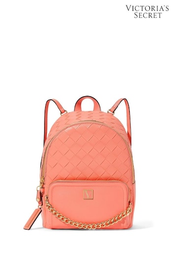 Victoria's Secret Guava Woven Small Backpack figc (Q34024) | £69