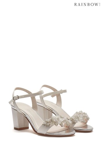 Rainbow Club Ivory Regular Fit Mia Bridal Satin Wedding Shoes (Q34045) | £120