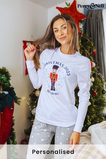 Personalised Toy Soldier Pyjama Set for Ladies by Percy & Nell (Q34089) | £36