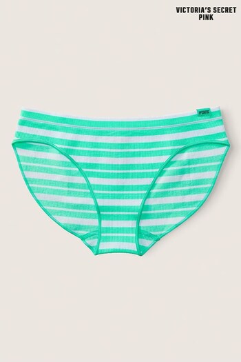 Victoria's Secret PINK Teal Ice Green Seamless Thong Underwear (Q34144) | £9