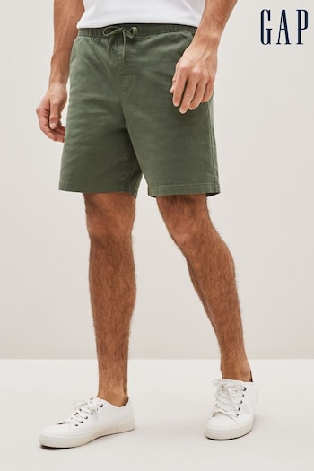 Gap Khaki Green 7" DrawString Easy Shorts (Q34539) | £40