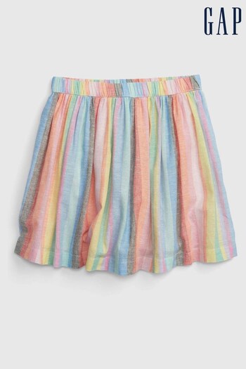 Gap Yellow Rainbow Stripe Skater Skirt (Q34583) | £25