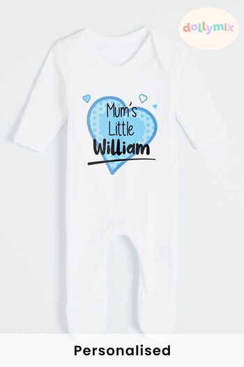 Personalised Heart Babygrow by Dollymix (Q34833) | £18