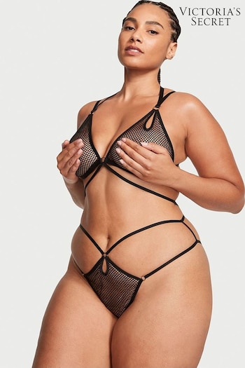 Victoria's Secret Black Fishnet Bodysuit (Q34981) | £49