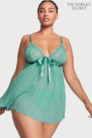 Victoria's Secret Parasail Green Lace Babydoll (Q34982) | £49