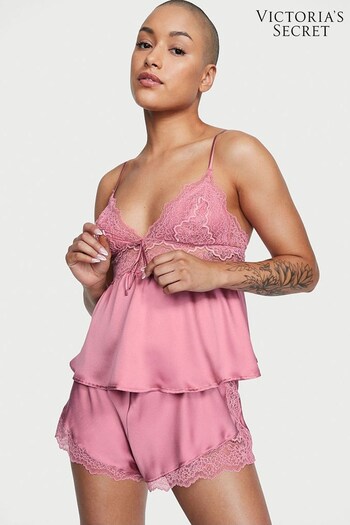 Victoria's Secret Dusk Mauve Pink Satin Cami Set (Q35048) | £59