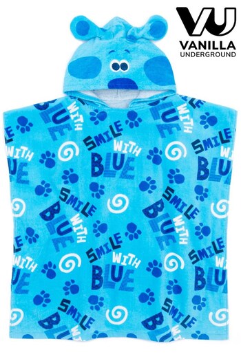 Vanilla Underground Blue - Blues Clues Character Towel Poncho - Kids (Q35072) | £18