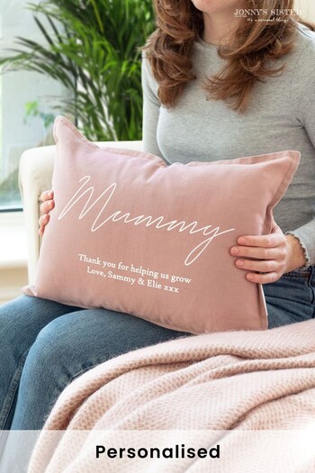 Personalised Pink & Floral Cushion (Q35450) | £45