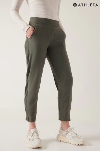 Athleta Green Brooklyn Mid Rise Featherweight Ankle Trousers (Q36149) | £70