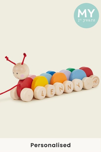 Personalised Pull Along Caterpillar by My 1st Years (Q36241) | £27