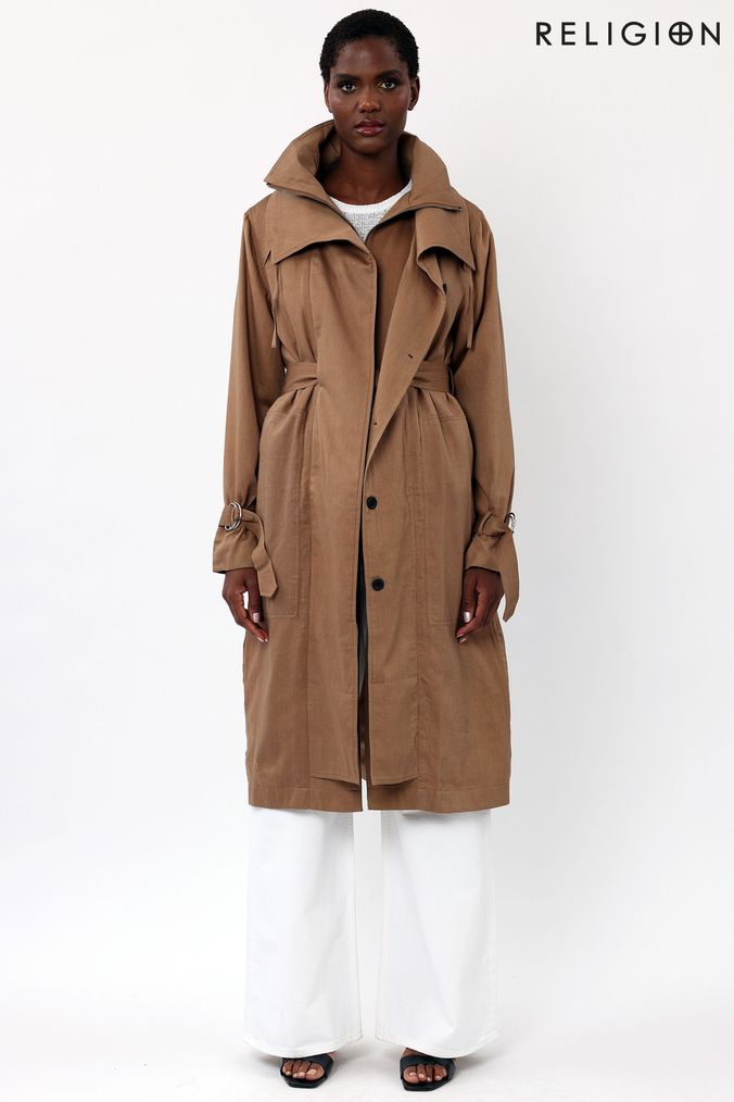 Cotton mac coat sales