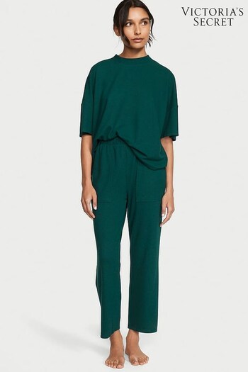 Victoria's Secret Black Ivy Green Long Pyjamas (Q36632) | £49