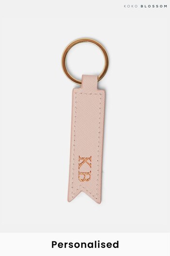 Personalised Leather Keyring by Koko Blossom (Q36711) | £15