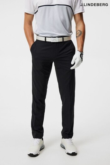 J.Lindeberg Black Elof Regular Fit Golf Trouser (Q36765) | £100