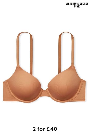 Victoria's Secret PINK Toffee Nude Lightly Lined Bra (Q36868) | £25