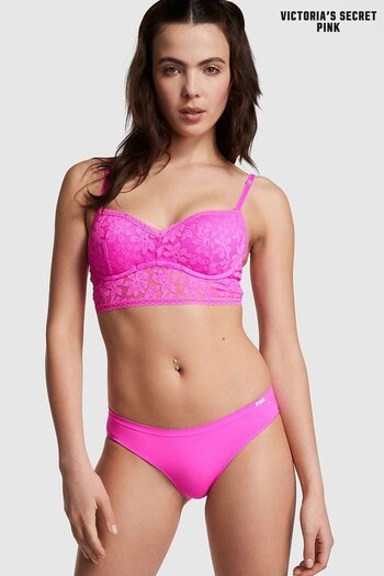 Victoria's Secret PINK Pink Berry Lace Wired Push Up Bralette (Q36869) | £30