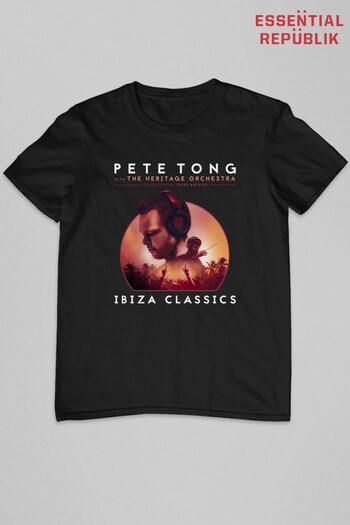 Essential Republik Black Pete Tong Ibiza Classics Tour Heritage Orchestra Men's T-Shirt (Q37083) | £22