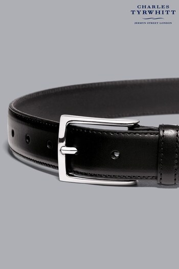 Charles Tyrwhitt Black Leather Formal Belt (Q37133) | £40