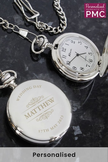 Personalised Classic Pocket Fob Watch by PMC (Q37396) | £26