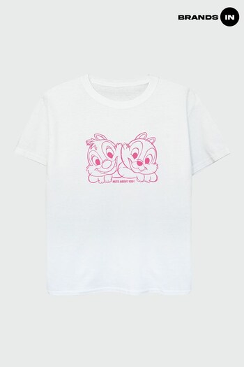 Brands In WHITE Chip 'n' Dale Nuts About You Girls White T-Shirt (Q37413) | £17.50