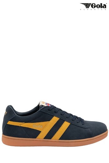 Gola Navy Blue Men's Equipe Suede Lace-Up Trainers (Q37453) | £75