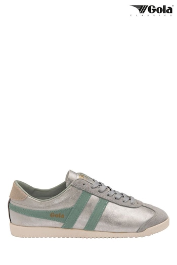 Gola Silver /Green Mist /Feather Grey Ladies' Bullet Blaze Lace-Up Trainers (Q37455) | £75