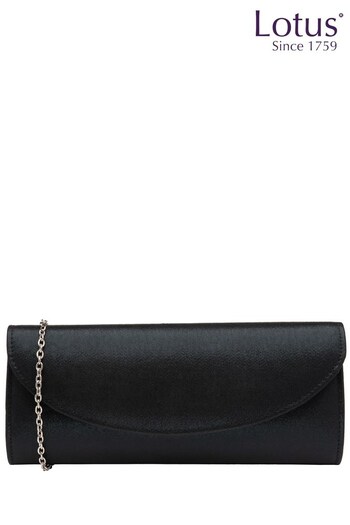 Lotus Footwear Black Clutch Bag with Chain (Q37470) | £50